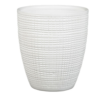Scheurich Keramik-Übertopf Corteza, konisch, weiß, ca. Ø13 cm