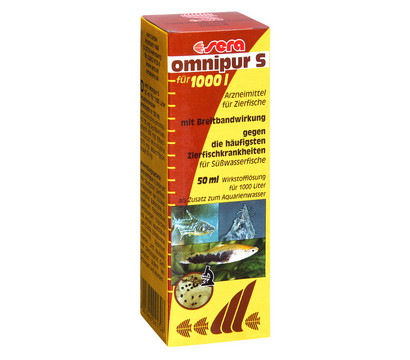 sera omnipur S Arzneimittel für Fische, 50 ml