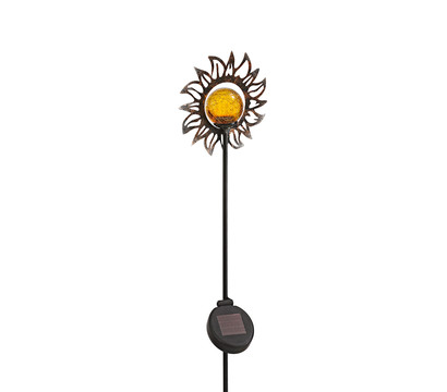 Dehner Solar-Dekostab Aurelia, ca. H110 cm, metallic-braun/orange