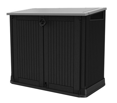 Keter Aufbewahrungsbox Store it Midi, schwarz, 880 Liter, ca. B132/H113,5/T71,5 cm