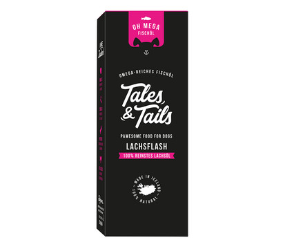 Tales & Tails Ergänzungsfutter für Hunde Lachsöl Oh Mega, 240 ml