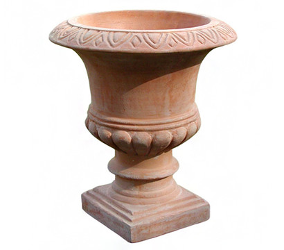 Terrakotta-Pokal, rund, ca. Ø32 cm