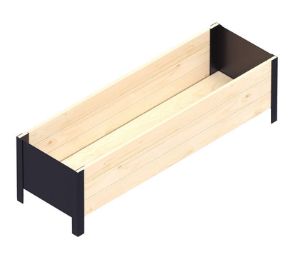 Upyard Holz-Pflanzkasten ModernBox, ca. B118/H32/T36 cm