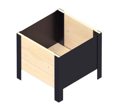 Upyard Holz-Pflanzkasten ModernBox, ca. B36/H32/T36 cm