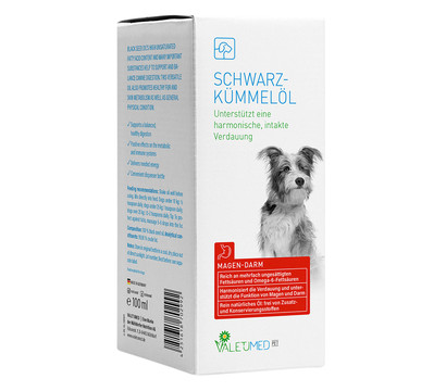 Valetumed Ergänzungsfutter für Hunde Schwarzkümmelöl, 100 ml