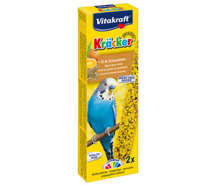 Vitakraft® Vogelsnack Kräcker® Original, Ei & Grassamen für Wellensittiche