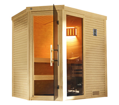 Weka Sauna Cubilis mit Glastür und Fenster