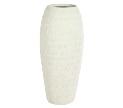 fleur ami Kunststoff-Vase Welcome, bauchig, creme