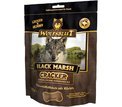 WOLFSBLUT Hundesnack Cracker Black Marsh Wasserbüffel, 225 g