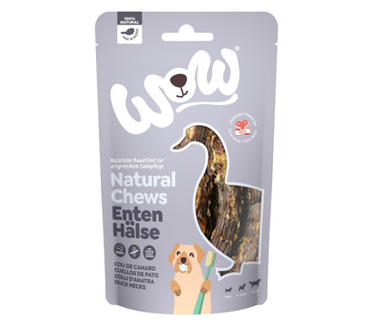 WOW® Hundesnack Natural Chews Entenhälse, Adult, 250 g