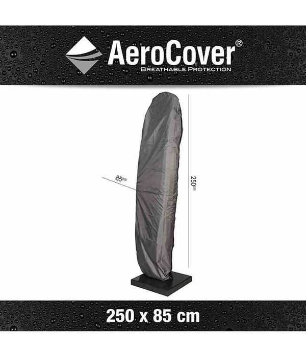 AeroCover Ampelschirmhülle für Schirme m. gebogenem Rohr Ø 350 cm