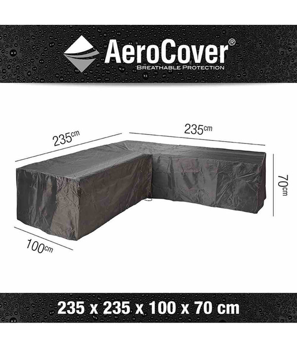 AeroCover Loungesethülle L-Form, 235x235x100xH 70 cm
