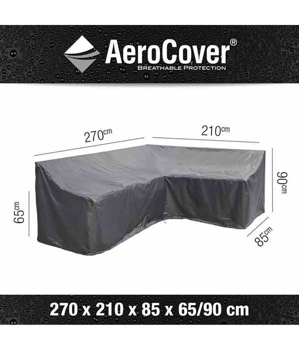 AeroCover Loungesethülle L-Form, 270 rechts x210x85xH 65/90 cm
