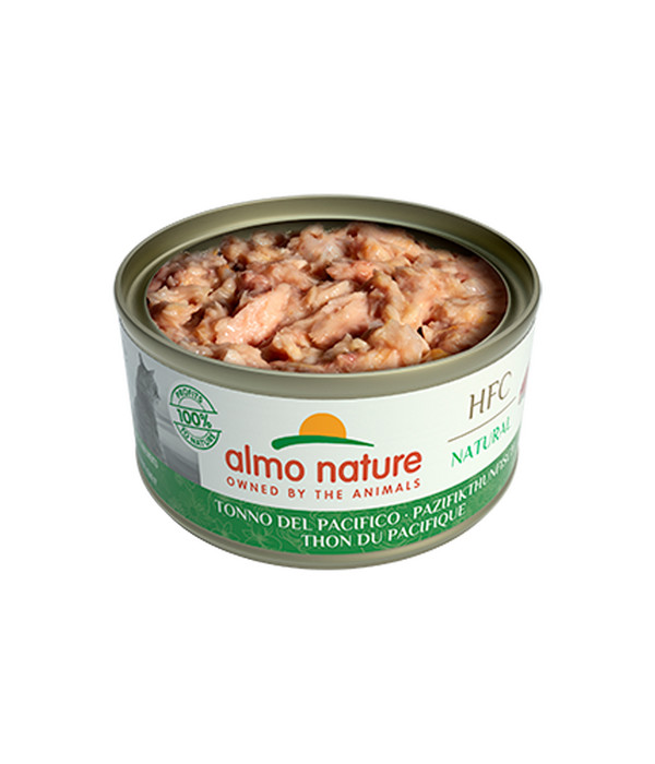 almo nature Nassfutter für Katzen HFC Natural, Pazifikthunfisch, 24 x 70 g