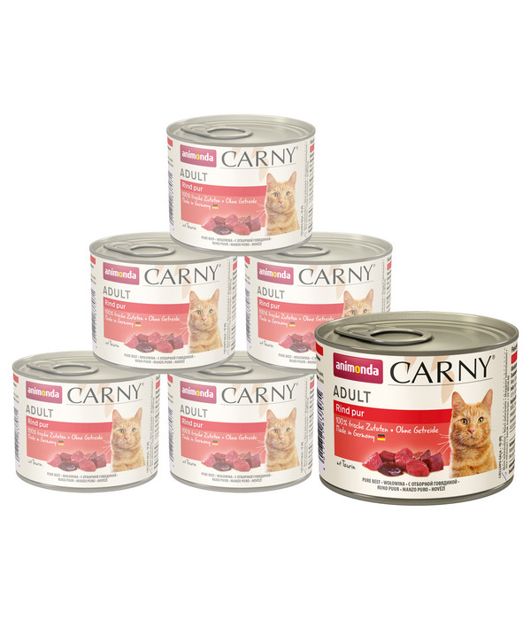 animonda CARNY® Nassfutter für Katzen Adult, 6 x 200 g