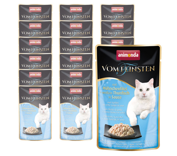 animonda VOM FEINSTEN Nassfutter für Katzen Adult, 18 x 50 g