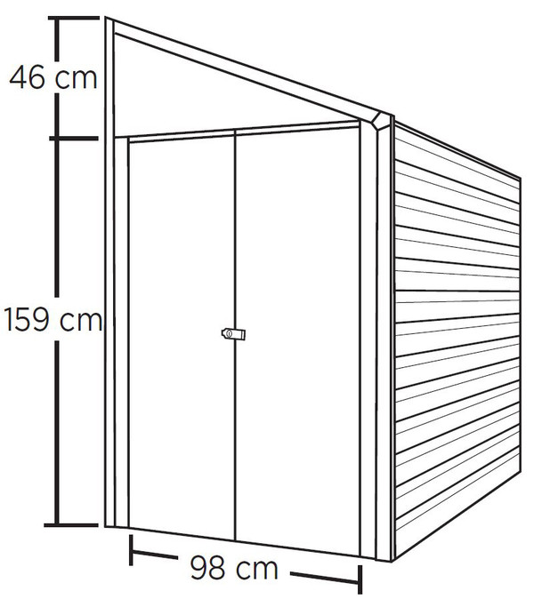 Spacemaker Anlehngerätehaus