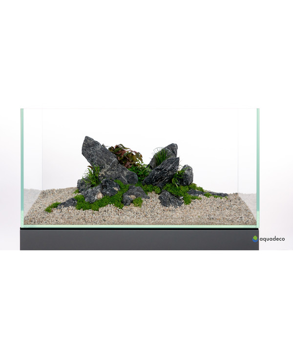 aquadeco Aquariumdeko Set Mini-Landschaft black
