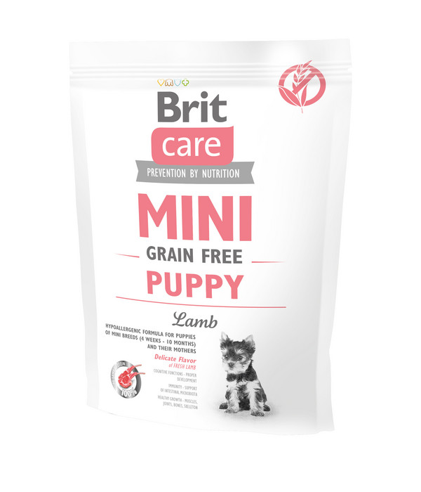 Brit Care Trockenfutter für Hunde Puppy, Mini, Junior, Lamm