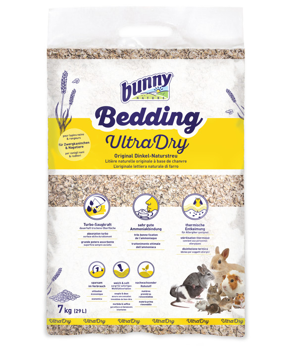 Bunny Bedding Dinkel-Naturstreu UltraDry, 7 kg