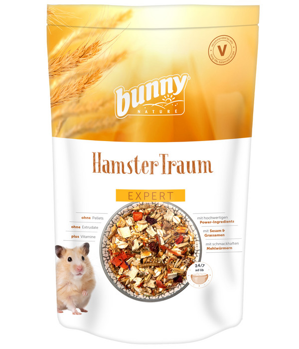 bunny® NATURE Hamsterfutter HamsterTraum EXPERT, 500 g