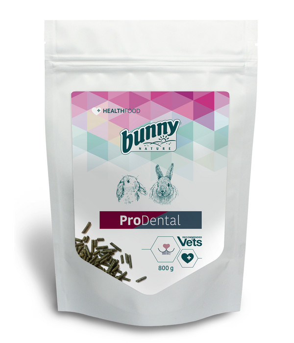 bunny® NATURE Kleintierfutter Health Food & Care ProDental, 800 g