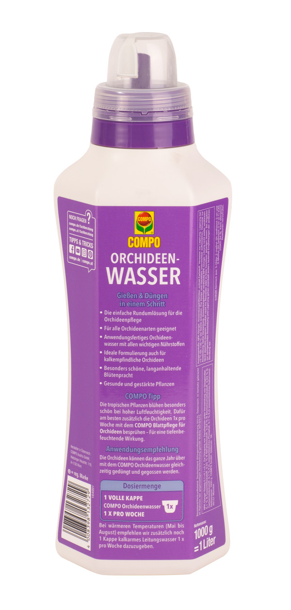 COMPO Orchideenwasser, 1 l