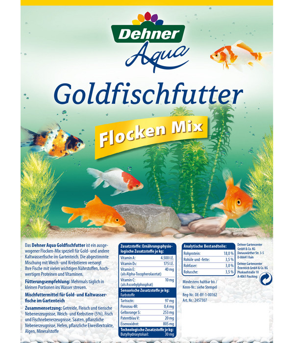 Dehner Aqua Goldfischfutter Flocken Mix