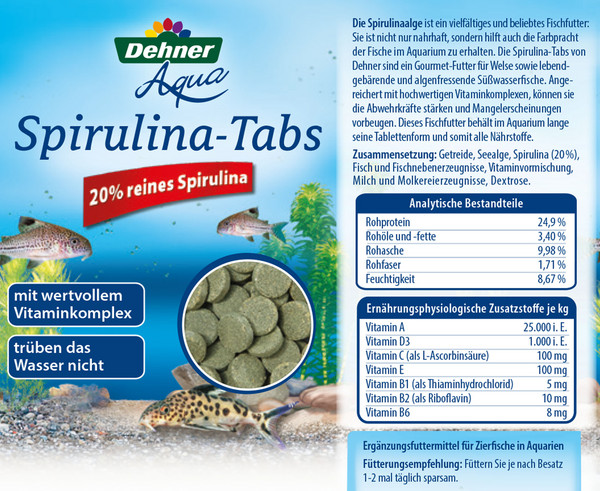 Dehner Aqua Spirulina-Tabs, 90 Stk.