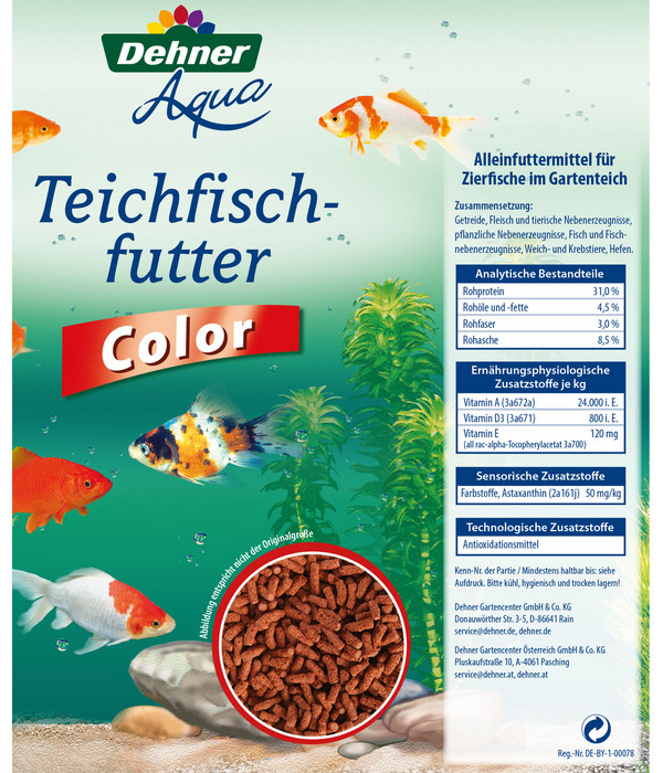 Dehner Aqua Teichfischfutter Color, 1200 g