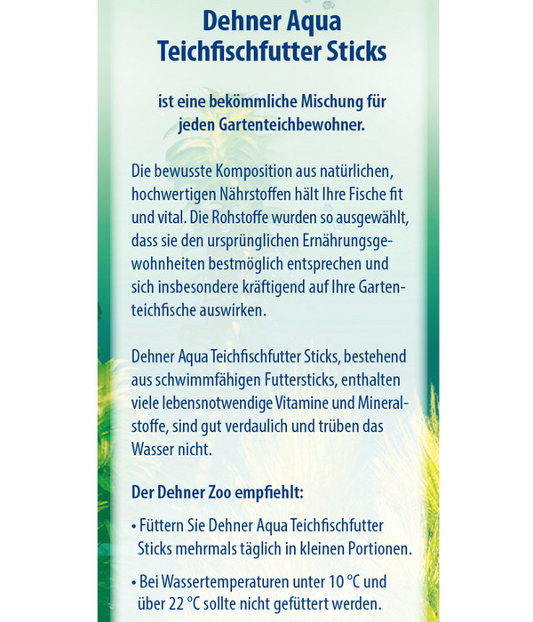 Dehner Aqua Teichfischfutter Sticks, 1200 g