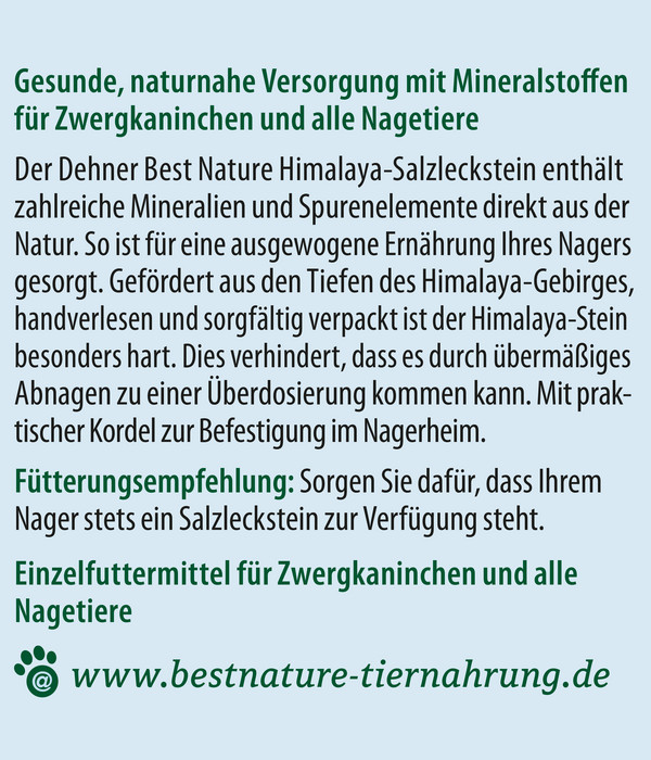 Dehner Best Nature Himalaya-Salzleckstein, 80 g