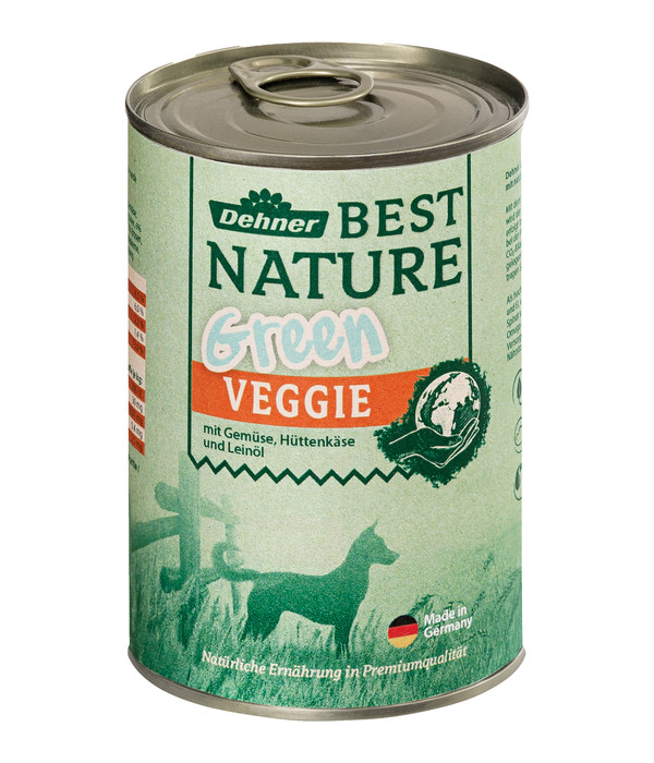 Dehner Best Nature Nassfutter für Hunde Green Veggie, 6 x 375 g