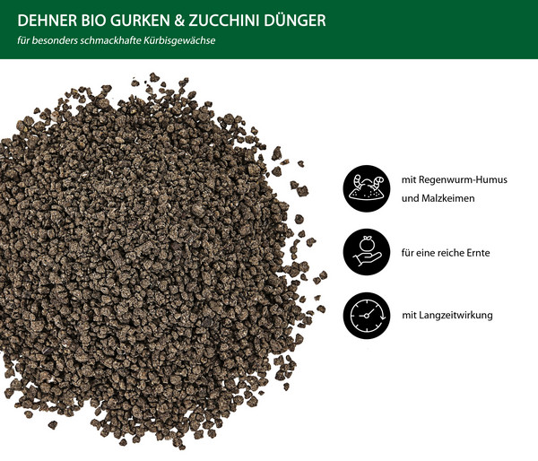 Dehner Bio Gurken- und Zucchini-Dünger, 750 g