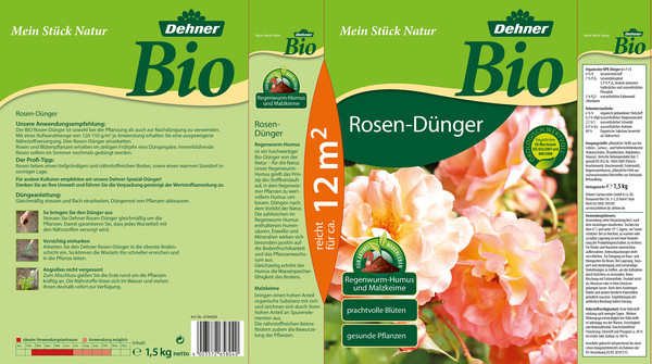 Dehner Bio Rosen-Dünger, 1,5 kg