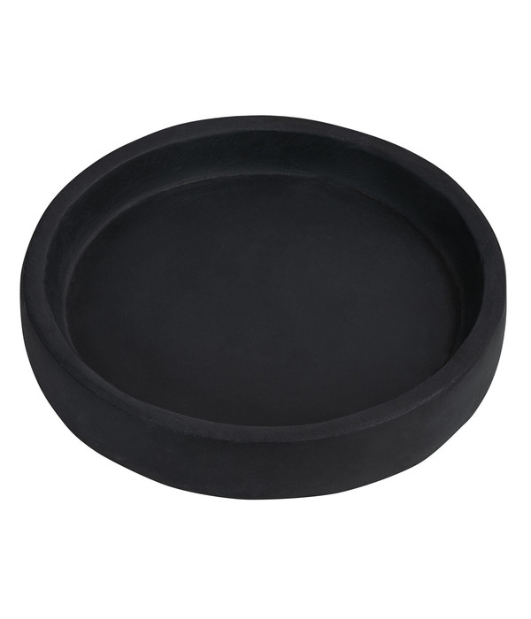 Dehner Clayfibre-Untersetzer, rund, schwarz