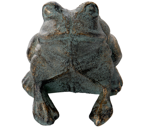 Dehner Gusseisen Frosch Antik, 11,5 x 10,5 x 12,5 cm