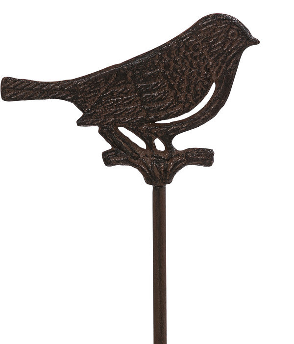 Dehner Gusseisen-Stab Vogel, ca. H78,5 cm