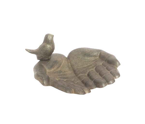 Dehner Gusseisen-Vogeltränke Hand, ca. H8 cm