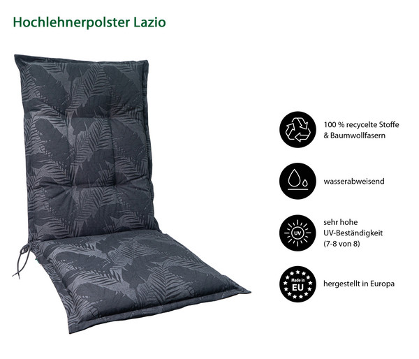 Dehner Hochlehnerauflage Lazio, ca. B50/H6/T50 cm