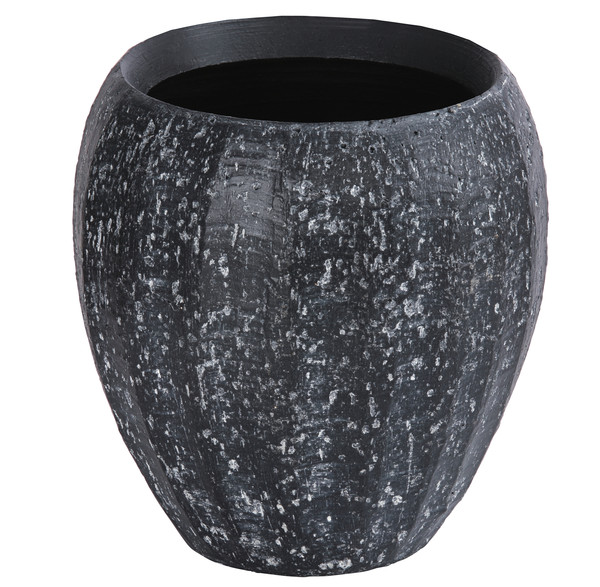 Dehner Keramik-Vase, bauchig, ca. Ø16 cm