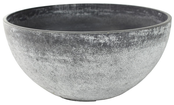 Dehner Kunststoff-Schale Nova, konisch, grau, ca. Ø25/H12 cm