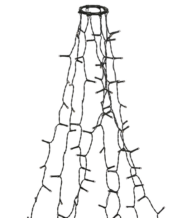 Dehner LED-Lichterkette für Tannenbäume, 160 LEDs, warmweiß