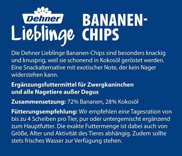 Dehner Lieblinge Bananen-Chips, 150 g