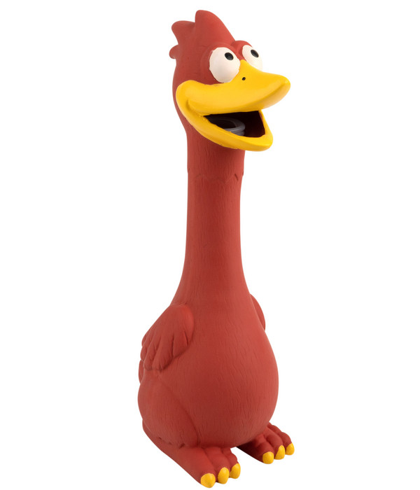 Dehner Lieblinge Hundespielzeug Squeaky Rooster, ca. B8/H26,5/T9 cm