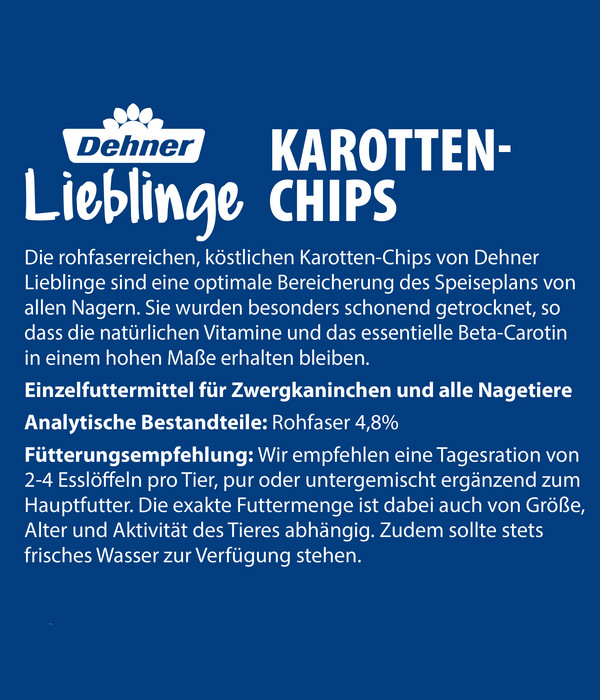Dehner Lieblinge Karotten-Chips, 125 g