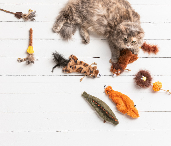 Dehner Lieblinge Katzenspielzeug Little Fox , ca. B8,5/H24,5 cm