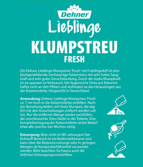 Dehner Lieblinge Klumpstreu Klassik fresh, 20 l