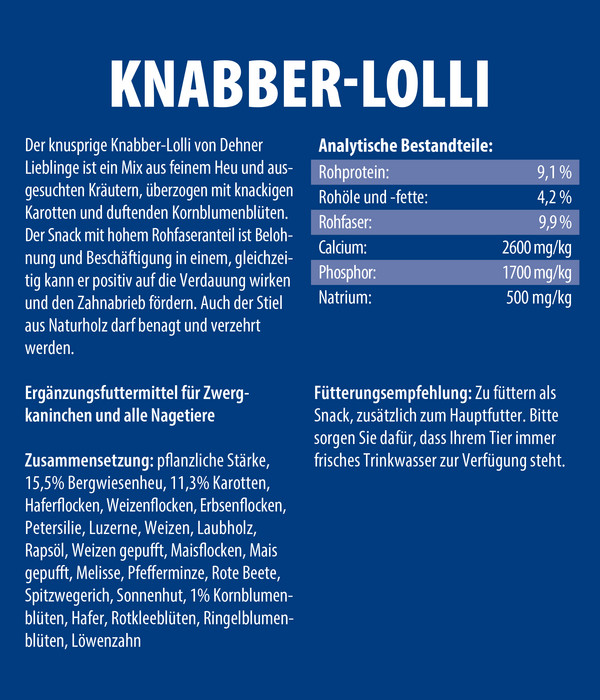 Dehner Lieblinge Knabber-Lolli, 45 g