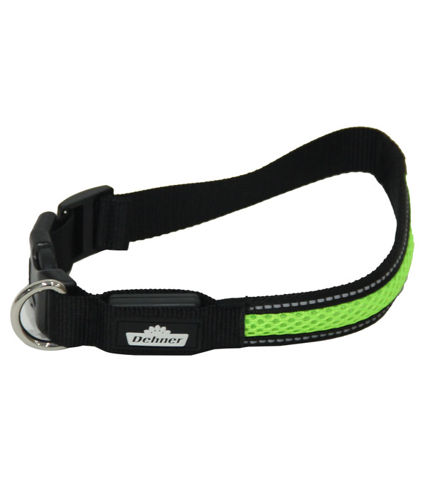 Dehner Lieblinge LED-Hundehalsband Flash Collar, grün